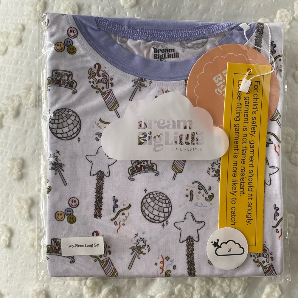 Dream Big Little Co NYE jammie set